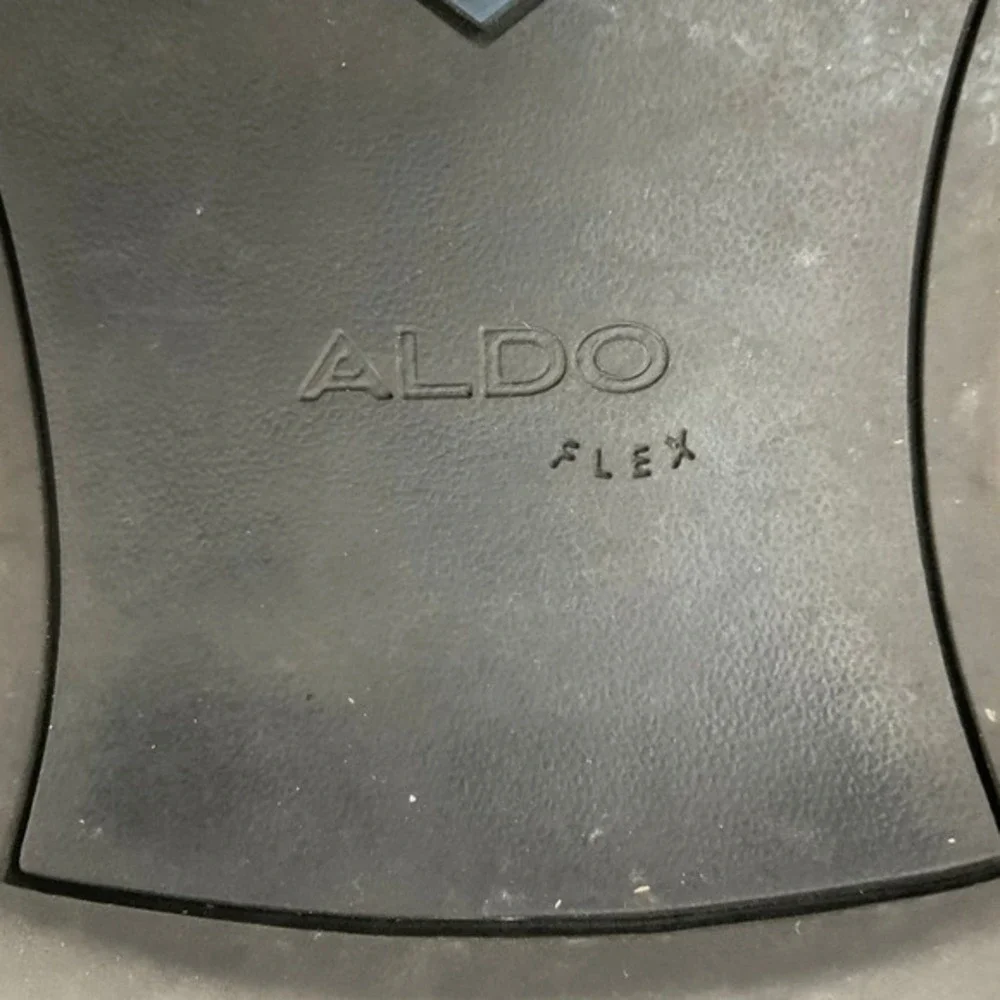 Aldo Mens Cognac Brown Leather Double Monk Strap Cap Toe Dress Shoes Size 10.5‎